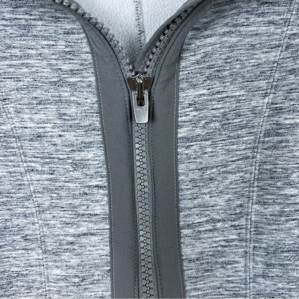 Athleta Fitted Victory Hoodie Heather Gray XS Active Outdoor Yoga Casual Grey - Picture 5 of 13